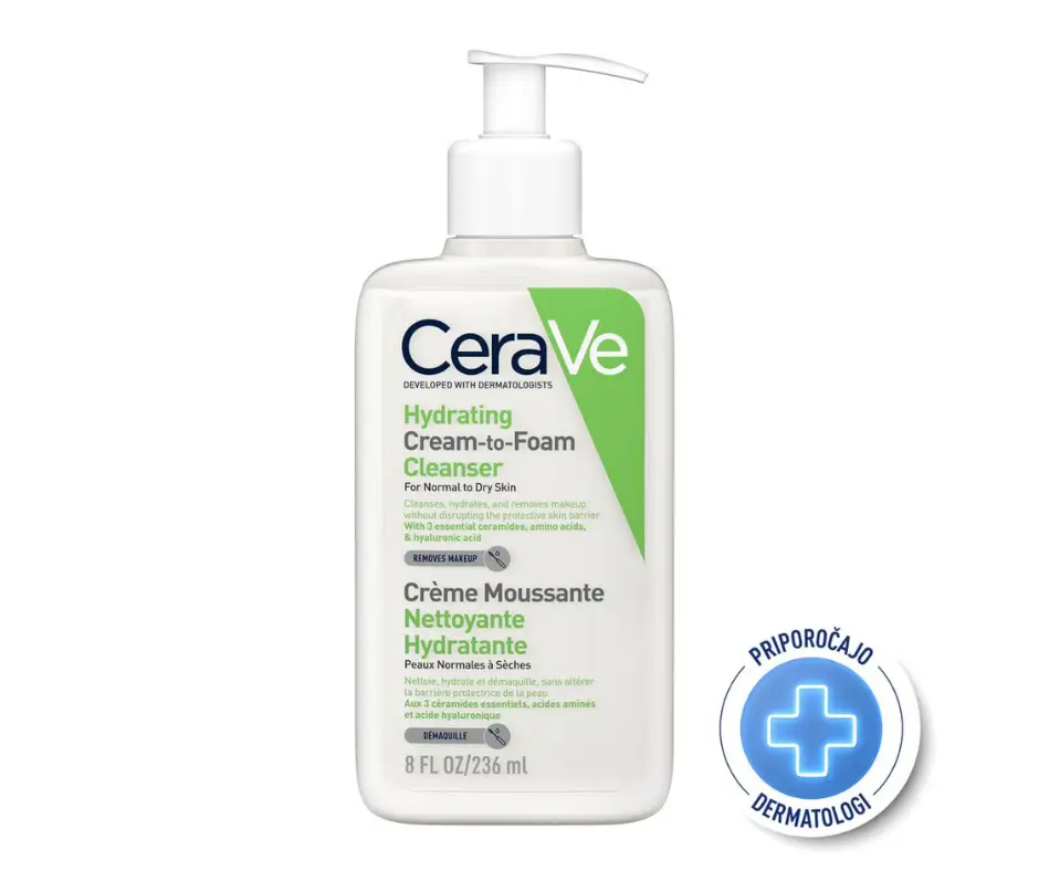 CeraVe Cleanser, hidratantna krema-pjena emulzija za čišćenje