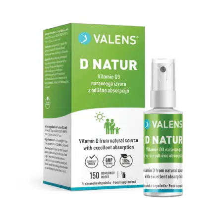Valens D-natur, ustno pršilo, Vitamin D3