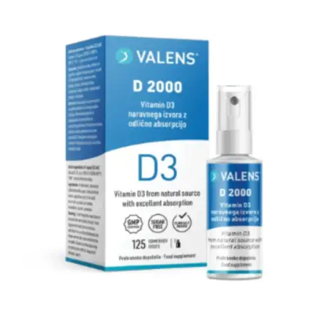 Valens D 2000, ustno pršilo, Vitamin D3